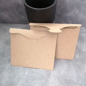 20 paquets rustiques pour les graines, paquets de papier brun kraft, paquets de faveur de graines