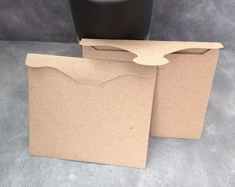 20 rustic packets for seeds, kraft brown paper packets, seed favor packets
