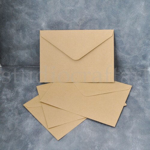 20 Handmade Brown Paper Envelopes C6 Kraft Envelopes for A6 Etsy