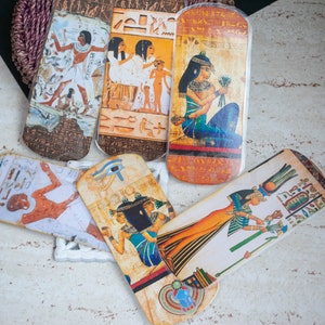 6 Egyptian theme bookmarks, Egypt  page marks