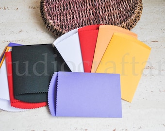 10 pequeñas bolsas de papel sencillas / bolsas para tarjetas de regalo / bolsas de confeti / bolsas de dulces / bolsas de papel hechas a mano / mini bolsas de papel / paquetes de papel