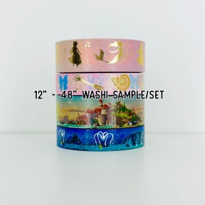 12” - 48&quot; Sample Simply Gilded Mermaid Washi  |  Passport Washi  |   Washi Sample 823