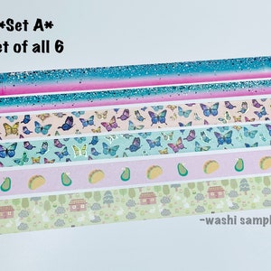 Simply Gilded Washi Tape Set – Sugar Plum Ombré Avec Feuille D’argent, Lot De Rouleaux