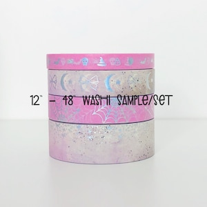 12&quot; - 48&quot; Sample/Set - SimplyWatercolorCo Boos and Bows Presale Washi  - Washi Sample