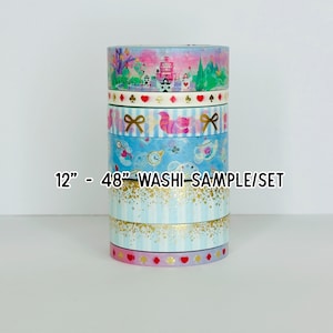 12&quot; - 48&quot; Sample/Set Simply Gilded Wonderland Sub Box Washi  |  Washi Sample 224