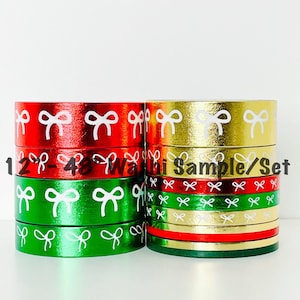 12&quot; - 48&quot; Sample/Set Simply Gilded Metallic Ornament Washi  |  Holiday Washi  |  Washi Sample 1120