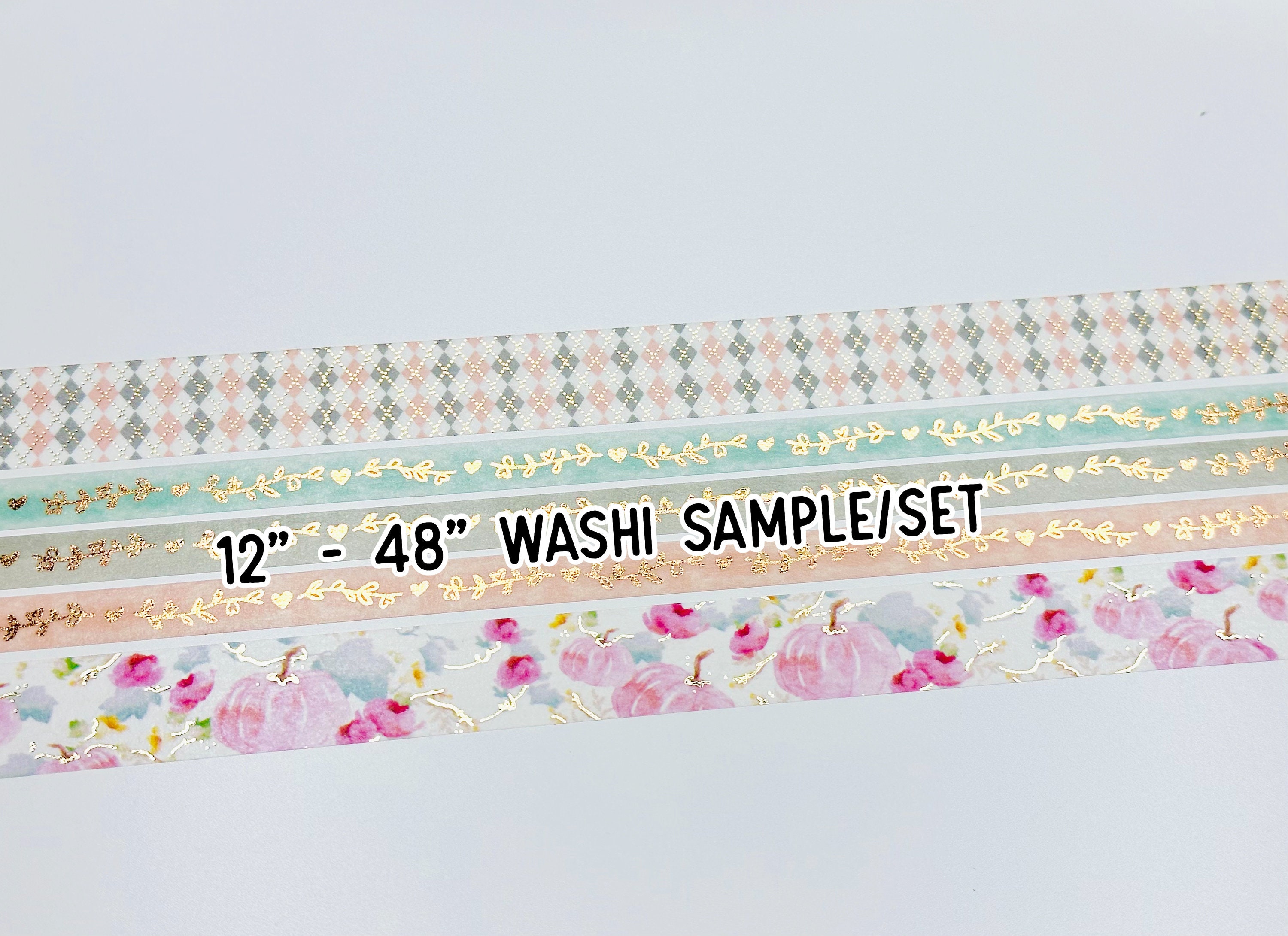Patterned Heart Bow Washi with Champagne Gold Foil – Paca Post