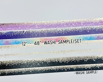 12" - 48" Sample/Set Simply Gilded Stardust  |  Rainbow Stardust  |  Planner Heaven Stardust  |  Black & White Stardust  |  Washi Sample 319