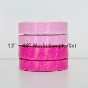 12&quot; - 48&quot; Sample/Set Simply Gilded Scallop Washi w Iridescent Glitter Overlay   |   Washi Sample 322