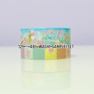 12&quot; - 48&quot; Sample/Set Simply Gilded Candy Kingdom Washi  |  Candy Washi  |  Washi Sample 524