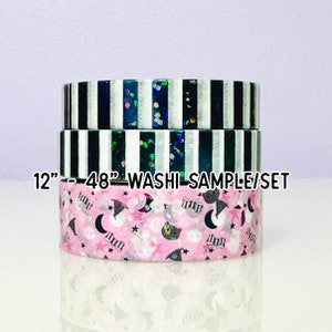 12&quot; - 48&quot; Sample/Set Simply Gilded Halloween Party Washi  |  Halloween Washi  |  Confetti Washi  |  Washi Sample 824