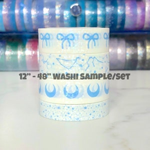 12&quot; - 48&quot; Sample/Set - Simply Gilded Black Friday Release - Snow Galaxy 10.0 - Washi Sample 1119