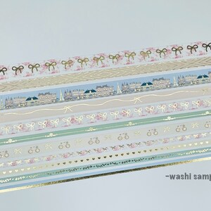 12" - 48" Sample/Set Simply Gilded February Sub Box Washi | Paris in Spring Washi | Washi Sample 221 image 2