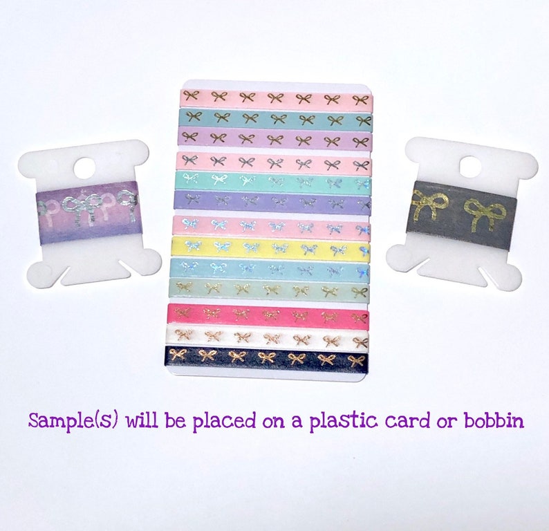 Simply Gilded Rainbow Foil Heart /& Bow Simple Bow Line 12-48 SampleSet Washi Sample 221