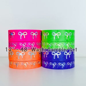 12&quot; - 48&quot; Sample/Set Simply Gilded Neon Candy Washi  |   Halloween Washi  |  Washi Sample 921