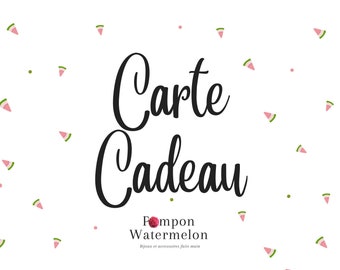 Carte cadeau