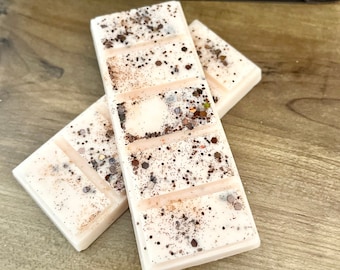 Barras de cera aromáticas con aroma a ponche de huevo y vainilla – Fragancia navideña para el hogar, aroma a canela