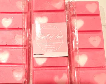 Cera de soja derretida Spell of Love: Flor de cerezo, melocotón, hortensia