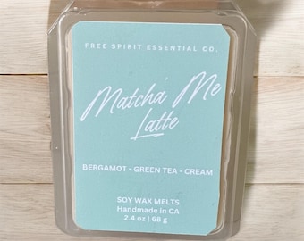 Cera de soja derretida Matcha Latte: aroma a bergamota y té verde