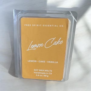 Lemon Cake Wax Melts - Dessert Scented Wax - Wax Melt Fragrance - Cake Scent - Wax Melt for Warmer - Bakery Scent - Gourmand