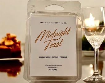 Cera derretida Midnight Toast: aroma a praliné cítrico y champán