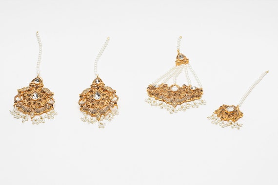 Jhumar Set -pakistani Jewelry Set/ Tikka/ Indian Jewelry Set