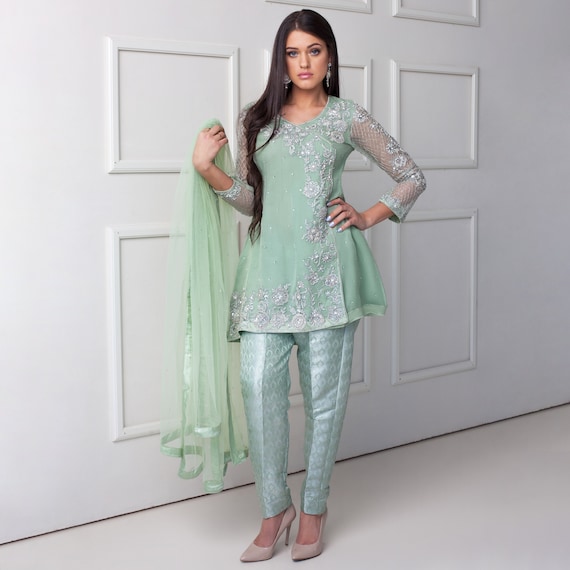 Buy Apple Blossoms Pakistani Dress Fashion Woman in India - Etsy