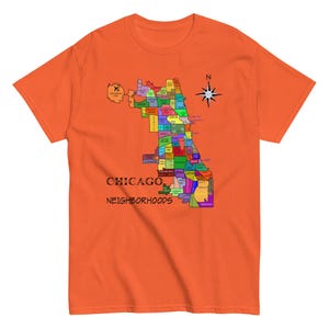 Neighborhoods Chicago T-shirt classique unisexe