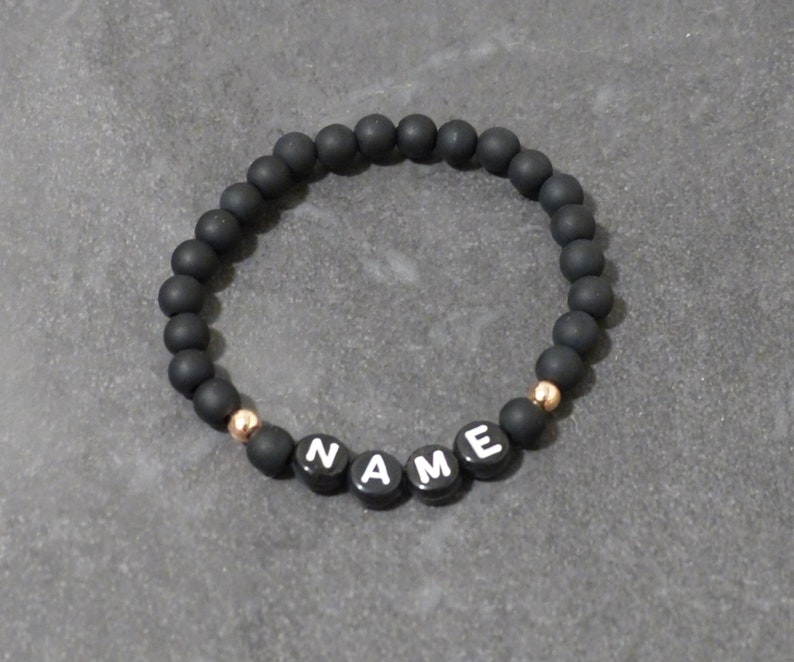Bracelet with polaris beads with name rose