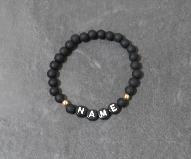 Bracelet with polaris beads with name rose