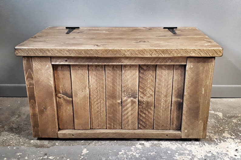 Reclaimed rustic wooden trunk/Coffee table Free Delivery Etsy