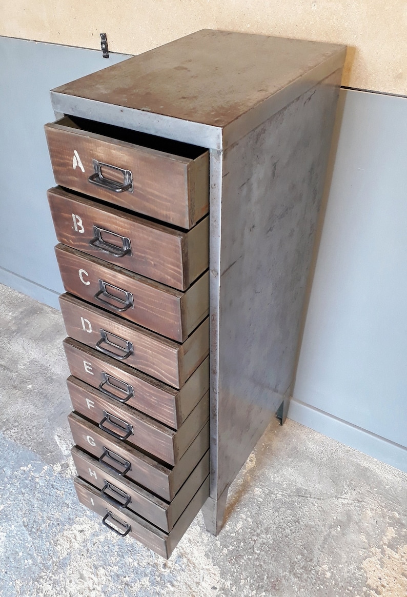 Upcycled Industrial Chest Of Drawers