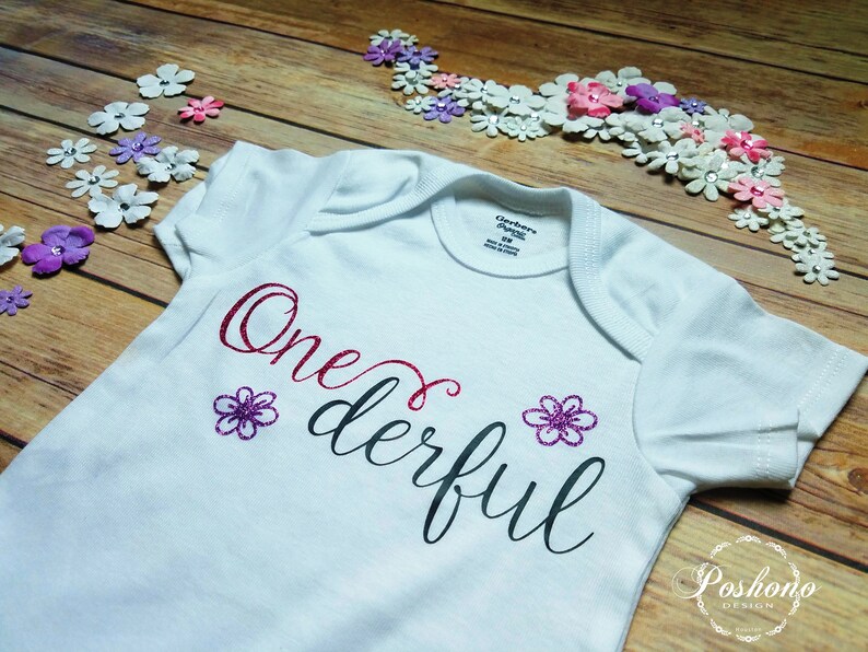 Unique Onesie Onederful Birthday First Birthday 1st Birthday Birthday Outfit One Year Old Cute Onesie Personalized Onesie Onederful