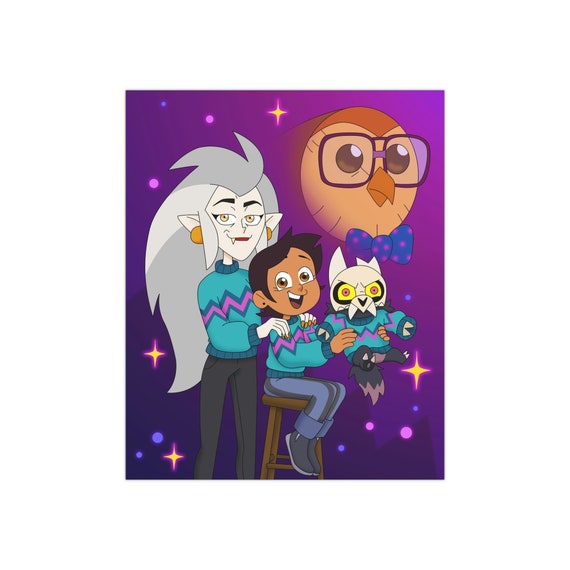 The Owl House Totally Rad Family Photo Satin Posters 300gsm 