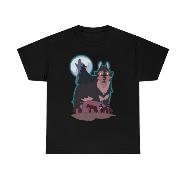 The Owl House - Hunter's Mystical Wolf Shirt - Unisex Heavy Cotton Tee