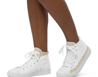 all white high tops