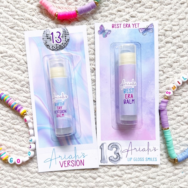 Birthday Version Era Lip Balm Gastgeschenke - Geburtstag - Ich bin es, hi im the birthday girl, ich bin es - Best Era Yet - Tour - Gloss Gastgeschenke