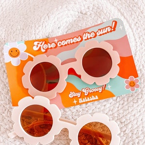 Groovy Party Sunglasses Favors - One Groovy Girl - Five Is A Vibe - Two Groovy - Retro - Four Ever Groovy - Hippie - Vibes - Wild - Glasses