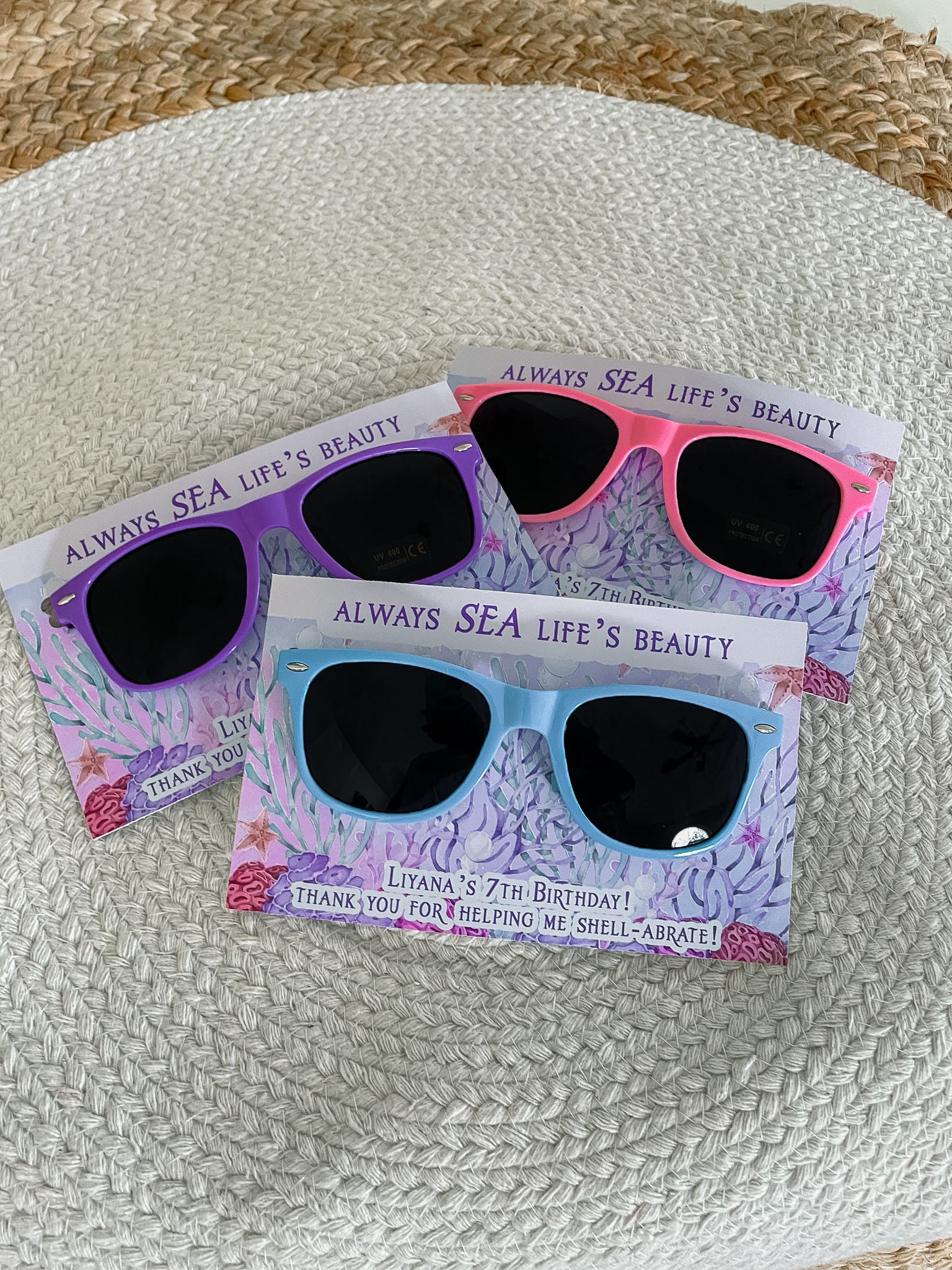 Mermaid Sunglasses Favors Little Mermaid Party Little Mermaid Favors  Mermaid Glasses 