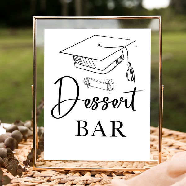 GRADUATION Sign - Dessert Bar - Dessert Table - Treat Table Sign - Printable - Tassel Worth The Hassle - Grad Party Decor - Candy Buffet