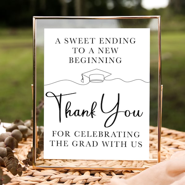 GRADUATION Sign - Sweet Ending - Favors - Dessert Table - Treat Table Sign - Printable - Tassel Worth The Hassle - Grad Party Decor - Candy