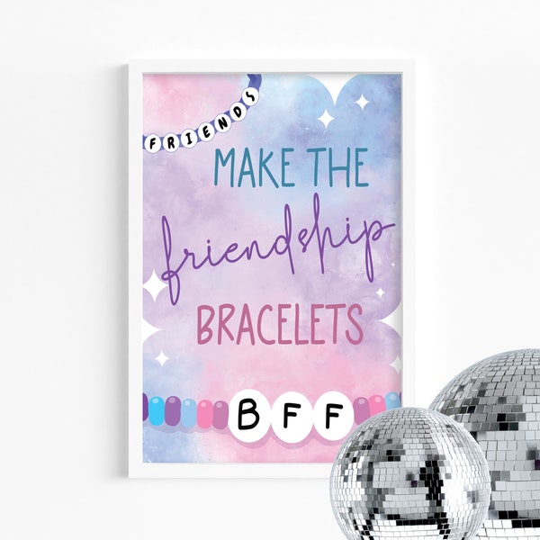 Birthday Era - Birthday Version Signs - Party - Favor Sign - Birthtay -Friendship Bracelets -Table Sign -Printable -Party Decor-1989