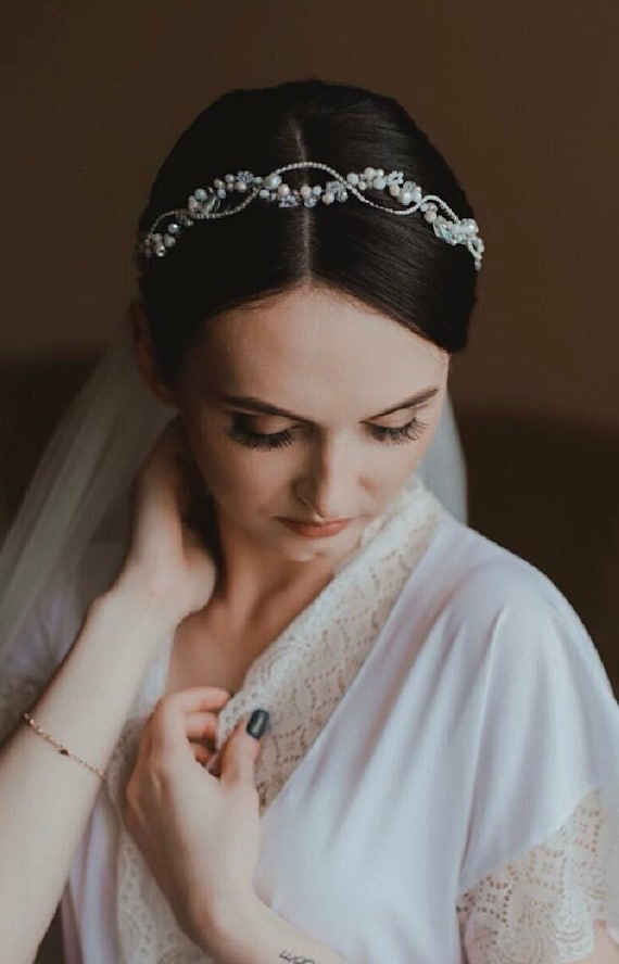 Bridal Headband Headpiece Crystal, Hair Accessories Mother  display picture 1