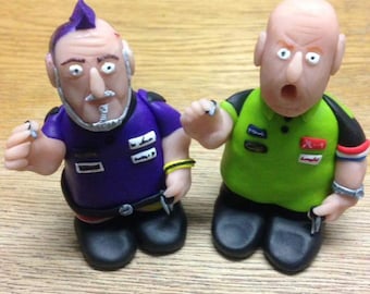 Darts - 3" / 4.5" / 6" Michael Van Gerwen Peter "Snakebite" Wright Custom Figurines Figures Cake Topper