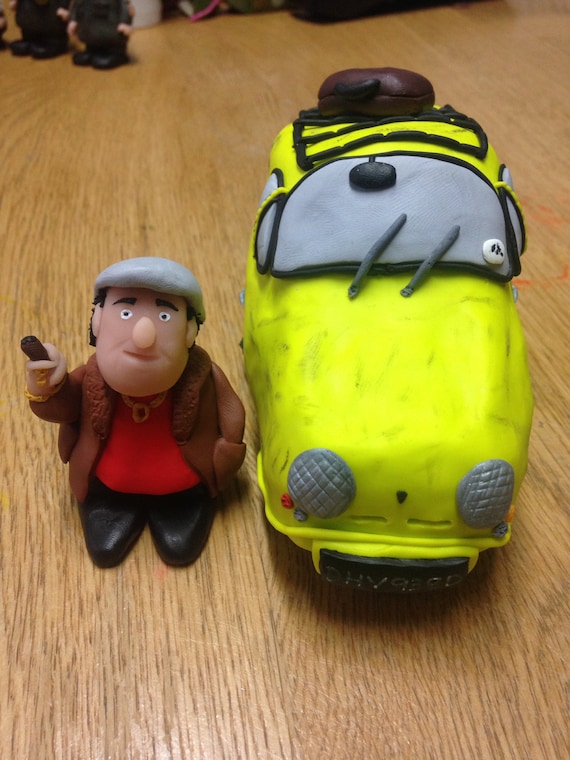 5.5/" x 3/" Only Fools and Horses 3D Trotter Van Del Boy Rodney Polymer Clay
