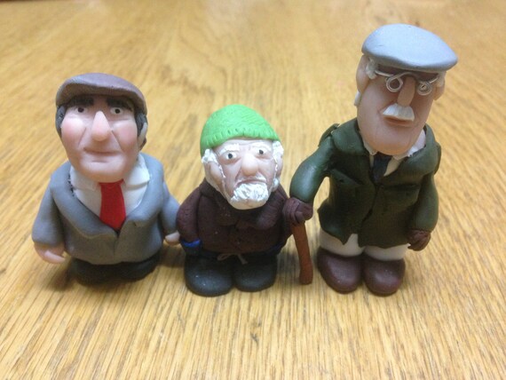3 x Last of the Summer Wine 2.5/" Custom Figurines Figures Clegg Compo Foggy