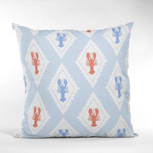 Lobster Pillow for Girl Nautical Throw Pillow Lobster Pillow Cover Coquette Bedding Maine Gift Ideas Preppy Lobster Decor Summer Pillow