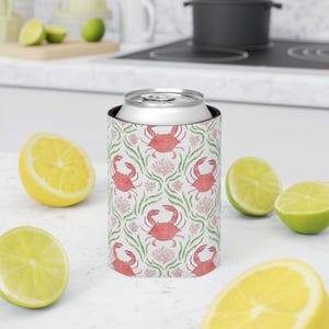Lobster Can Cooler Summer Can Cooler Maine Bachelorette Gift Maine Wedding Favor Maine Bridesmaids Gift Lobster Drinkware Beach Party