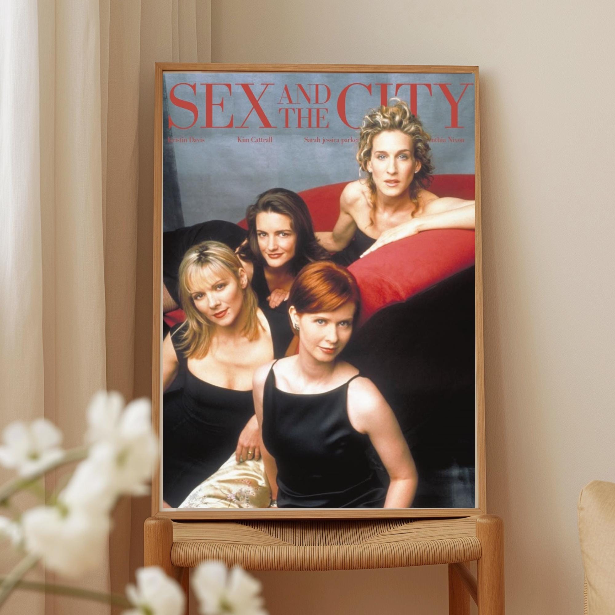 Sex and the City Movie Poster, HD Canvas Poster print, Vintage Poster, Art Collectibles, Home decor, Wall Art, Unframed