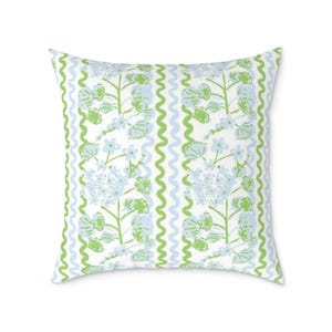 Blue and Green Pillows Green Throw Pillows Green and Blue Pillow Covers Dorm Decor Blue Throw Pillow floral Pillow Light Blue Pillows